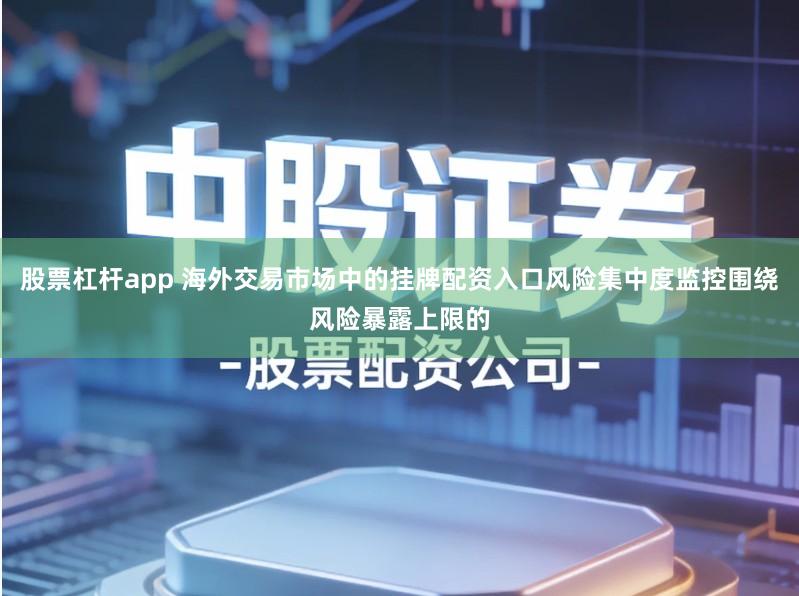 股票杠杆app 海外交易市场中的挂牌配资入口风险集中度监控围绕风险暴露上限的